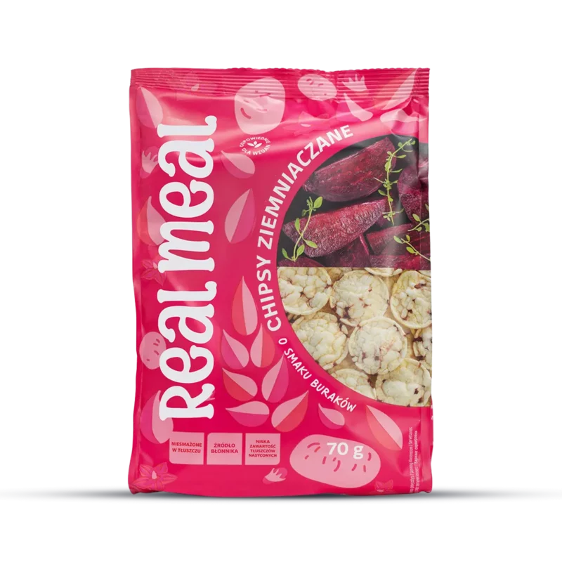 Chipsy Ziemniaczane o smaku buraków