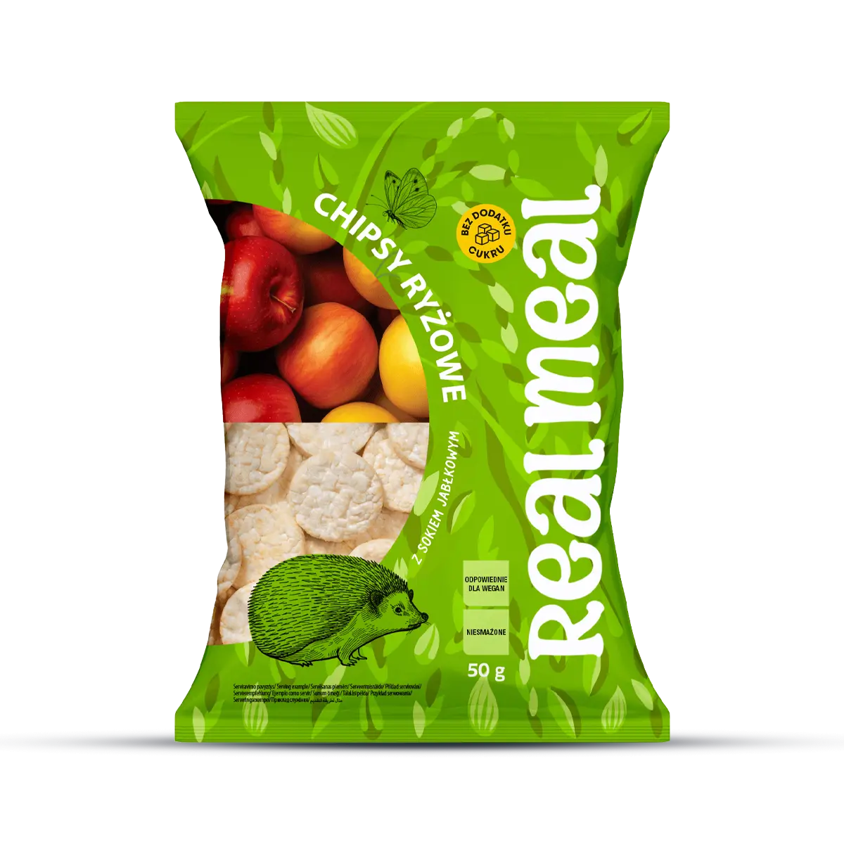 Real Meal Chipsy ryżowe z sokiem jabłkowym