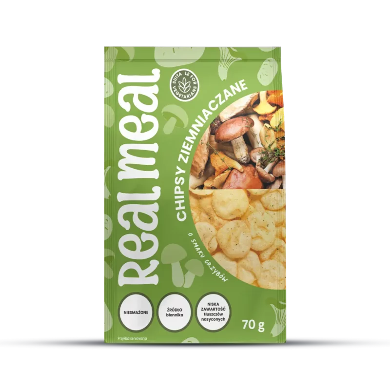 Chipsy ziemniaczane o smaku grzybów
