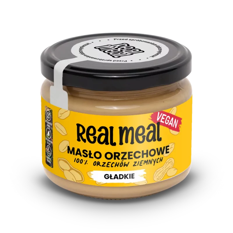 Gładkie masło z orzechów ziemnych